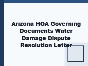 Hoa Water Damage Dispute Resolution