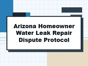 Arizona Homeowner's Water Leak Repair Protocol